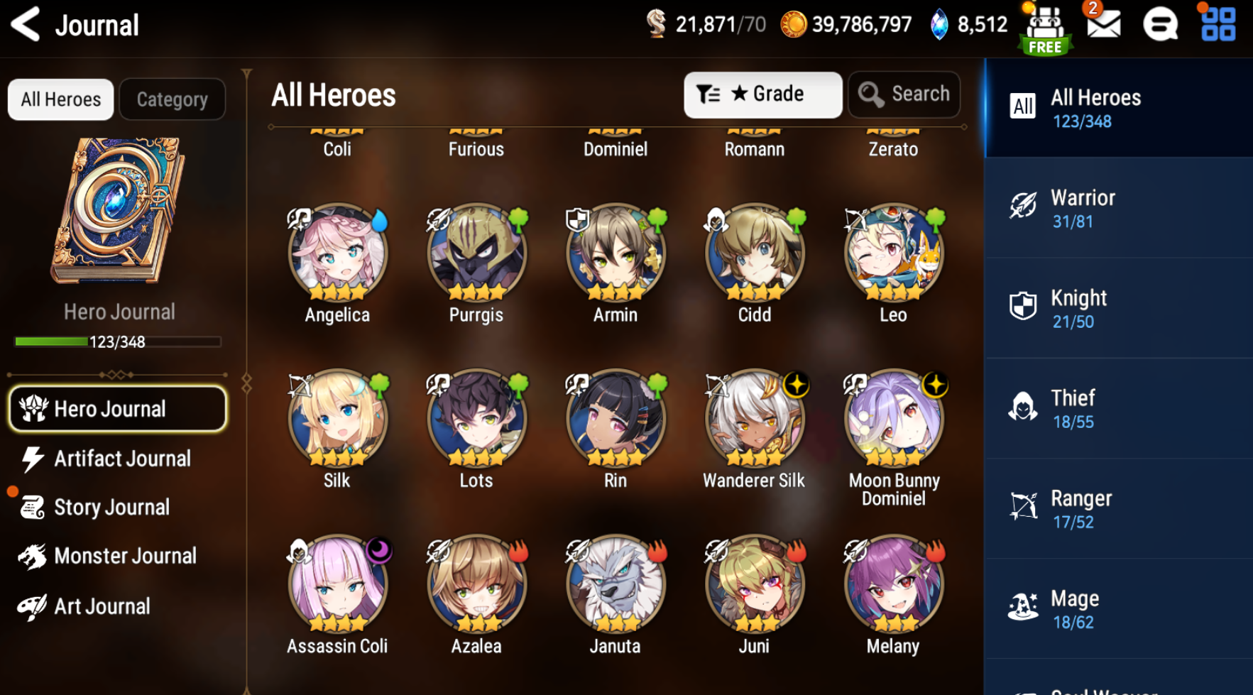 [GLOBAL][INSTANT] Epic 7 Seven 4ML New Moon Luna Harsetti Belian Operator Sigret + 25 ML pulls + Name Starter Account-Mobile Games Starter