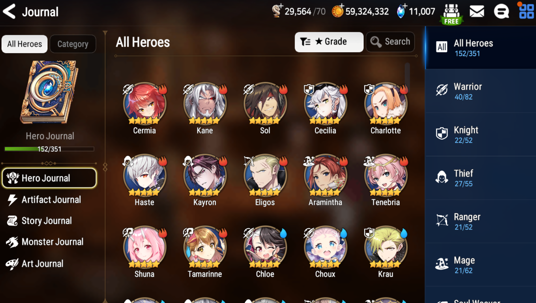 [GLOBAL][INSTANT] Epic 7 Seven 4ML New Moon Luna Successor Taeyou Pavel Flan + 62ML pulls 11k skystones + Name Starter Account-Mobile Games Starter