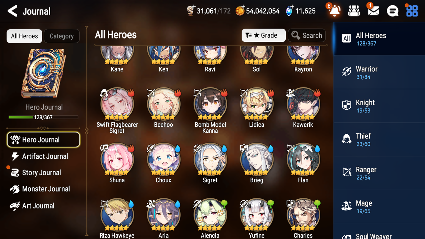 [GLOBAL][INSTANT] Epic 7 Seven 4ML New Moon Luna Astromancer Elena Architect Laika SBA+11k Gems +50 ML pulls + 20 Speed Starter Account-Mobile Games Starter