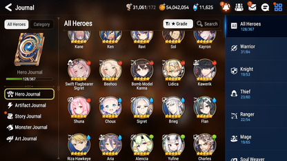 [GLOBAL][INSTANT] Epic 7 Seven 4ML New Moon Luna Astromancer Elena Architect Laika SBA+11k Gems +50 ML pulls + 20 Speed Starter Account-Mobile Games Starter