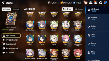 [GLOBAL][INSTANT] Epic 7 Seven 4ML New Moon Luna Astromancer Elena Architect Laika SBA+11k Gems +50 ML pulls + 20 Speed Starter Account-Mobile Games Starter