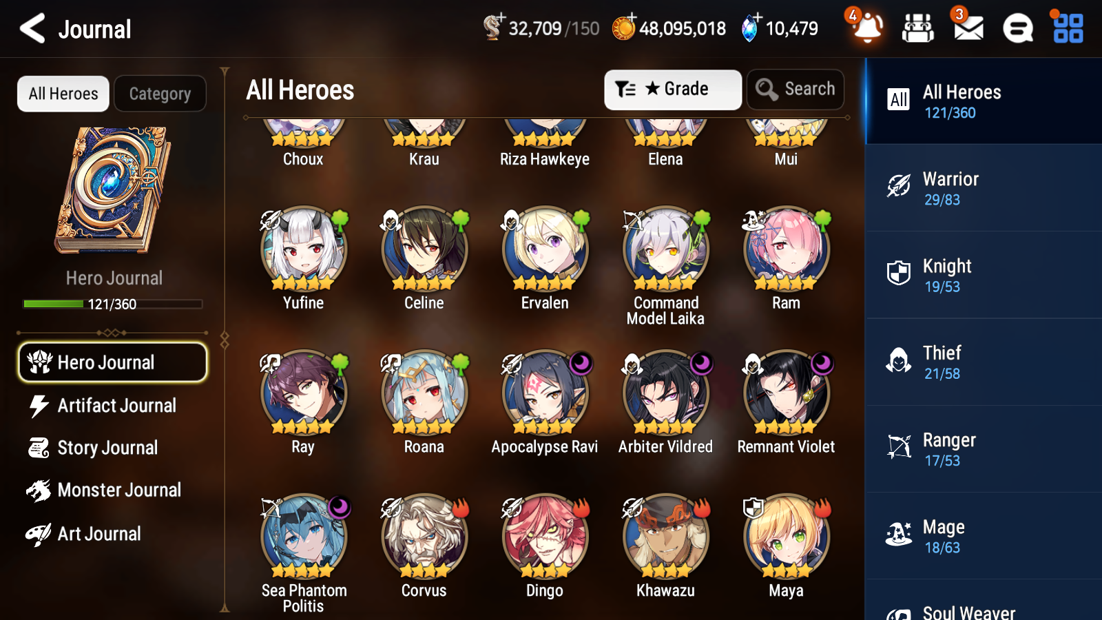 [GLOBAL][INSTANT] Epic 7 Seven 4ML Sea Phantom Politis Apocalypse Ravi Arbiter Vildred Remnant Violet + 60ML pulls 10k skystones + 20 Speed + Name Starter Account-Mobile Games Starter
