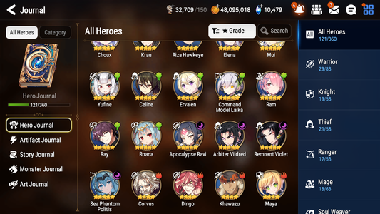 [GLOBAL][INSTANT] Epic 7 Seven 4ML Sea Phantom Politis Apocalypse Ravi Arbiter Vildred Remnant Violet + 60ML pulls 10k skystones + 20 Speed + Name Starter Account-Mobile Games Starter