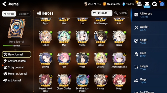 [GLOBAL][INSTANT] Epic 7 Seven 4ML Sea Phantom Politis Architect Laika Rem+ ML pulls Starter Account-Mobile Games Starter