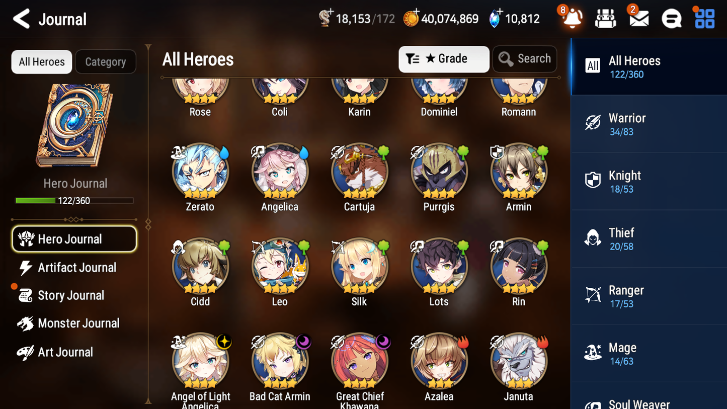 [GLOBAL][INSTANT] Epic 7 Seven 4ML Sea Phantom Politis Corvus Mediator Kawerik Pirate Captain Flan Angel of Light Angelica + 42ML pulls + 20 Speed Starter Account-Mobile Games Starter