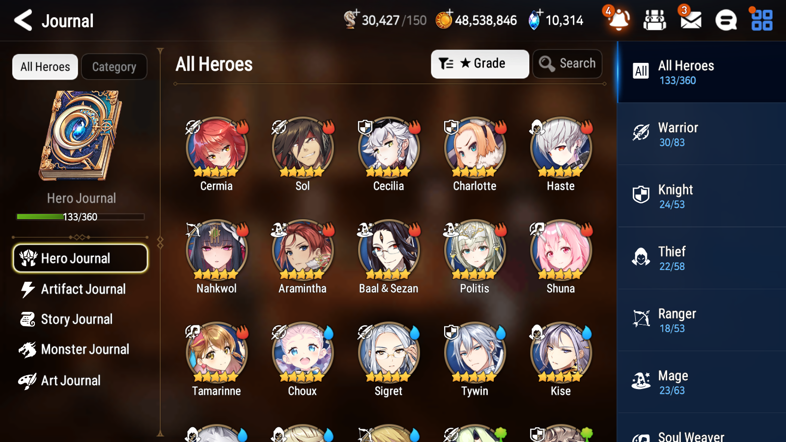 [GLOBAL][INSTANT] Epic 7 Seven 4ML Sea Phantom Politis Fallen Cecilia Requiem Roana Angel + 60ML pulls 10k skystones +20 Speed + Name Starter Account-Mobile Games Starter