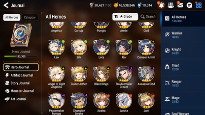 [GLOBAL][INSTANT] Epic 7 Seven 4ML Sea Phantom Politis Fallen Cecilia Requiem Roana Angel + 60ML pulls 10k skystones +20 Speed + Name Starter Account-Mobile Games Starter