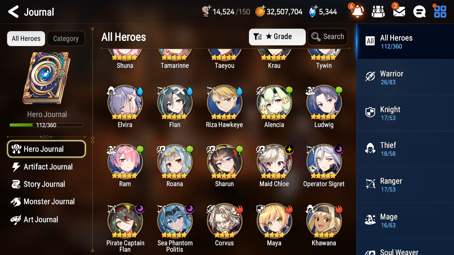 [GLOBAL][INSTANT] Epic 7 Seven 4ML Sea Phantom Politis Pirate Captan Flan Maid Chloe Operator Sigret + ML pulls + 20 Speed + Name Starter Account-Mobile Games Starter