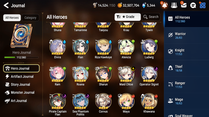 [GLOBAL][INSTANT] Epic 7 Seven 4ML Sea Phantom Politis Pirate Captan Flan Maid Chloe Operator Sigret + ML pulls + 20 Speed + Name Starter Account-Mobile Games Starter