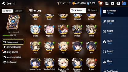 [GLOBAL][INSTANT] Epic 7 Seven 4ML Top Model Luluca Astromancer Elena Sylvan Sage Vivian Spirit Eye Celine + ML pulls + 20 Speed + Name Starter Account-Mobile Games Starter