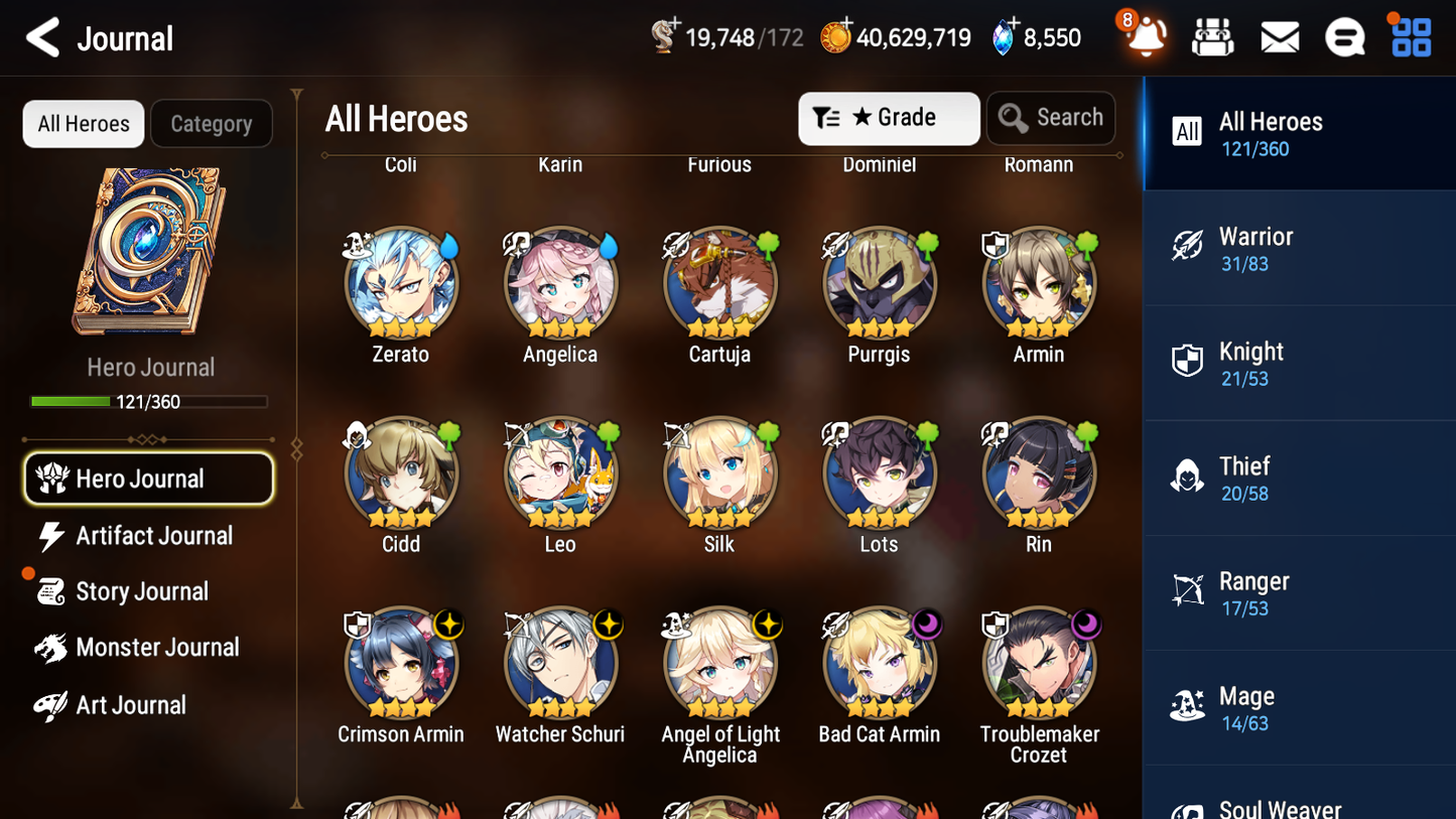 [GLOBAL][INSTANT] Epic 7 Seven 4ML Tori + New Moon Luna Apocalypse Ravi Krau Ray +40ML pulls +20 Speed +Name Starter Account-Mobile Games Starter
