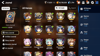 [GLOBAL][INSTANT] Epic 7 Seven 4ML Zio Dragon King Sharun Belian Ruele Rimuru + ML pulls + 20 Speed Starter Account-Mobile Games Starter