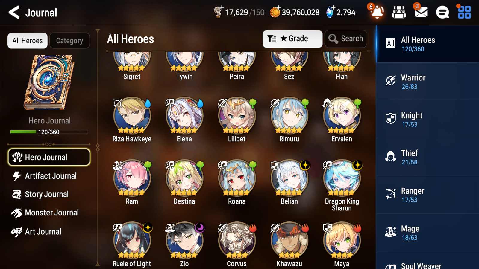 [GLOBAL][INSTANT] Epic 7 Seven 4ML Zio Dragon King Sharun Belian Ruele Rimuru + ML pulls + 20 Speed Starter Account-Mobile Games Starter