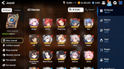 [GLOBAL][INSTANT] Epic 7 Seven 4ML+30 4*ML Apocalypse Ravi Archdemon's Shadow Ruele Diene+skin 10-10 Account-Mobile Games Starter