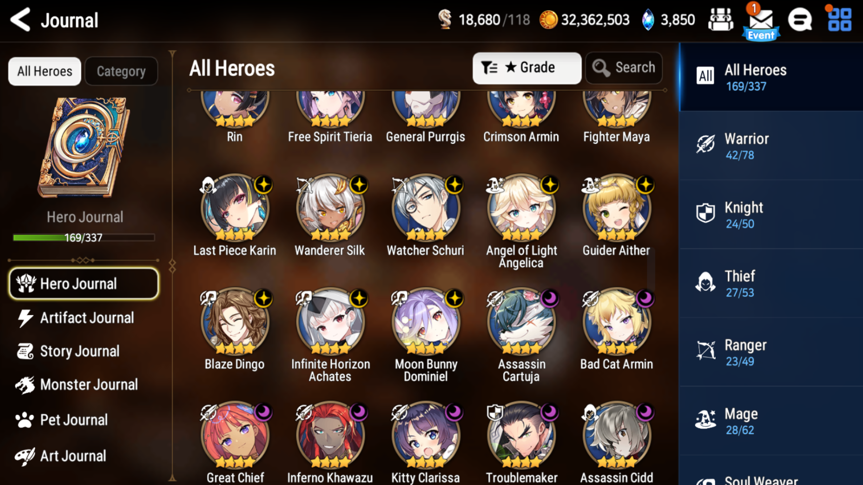 [GLOBAL][INSTANT] Epic 7 Seven 4ML+30 4*ML Apocalypse Ravi Archdemon's Shadow Ruele Diene+skin 10-10 Account-Mobile Games Starter