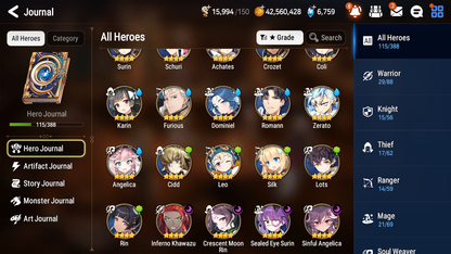 [GLOBAL][INSTANT] Epic 7 Seven 5ML 1LIM Haru Architect Laika Solitaria Martial Artist Ken Urban Shadow Choux Basar + 49ML pulls + 3x 20 Speed + Luna Skin + Name Starter Account-Mobile Games Starter