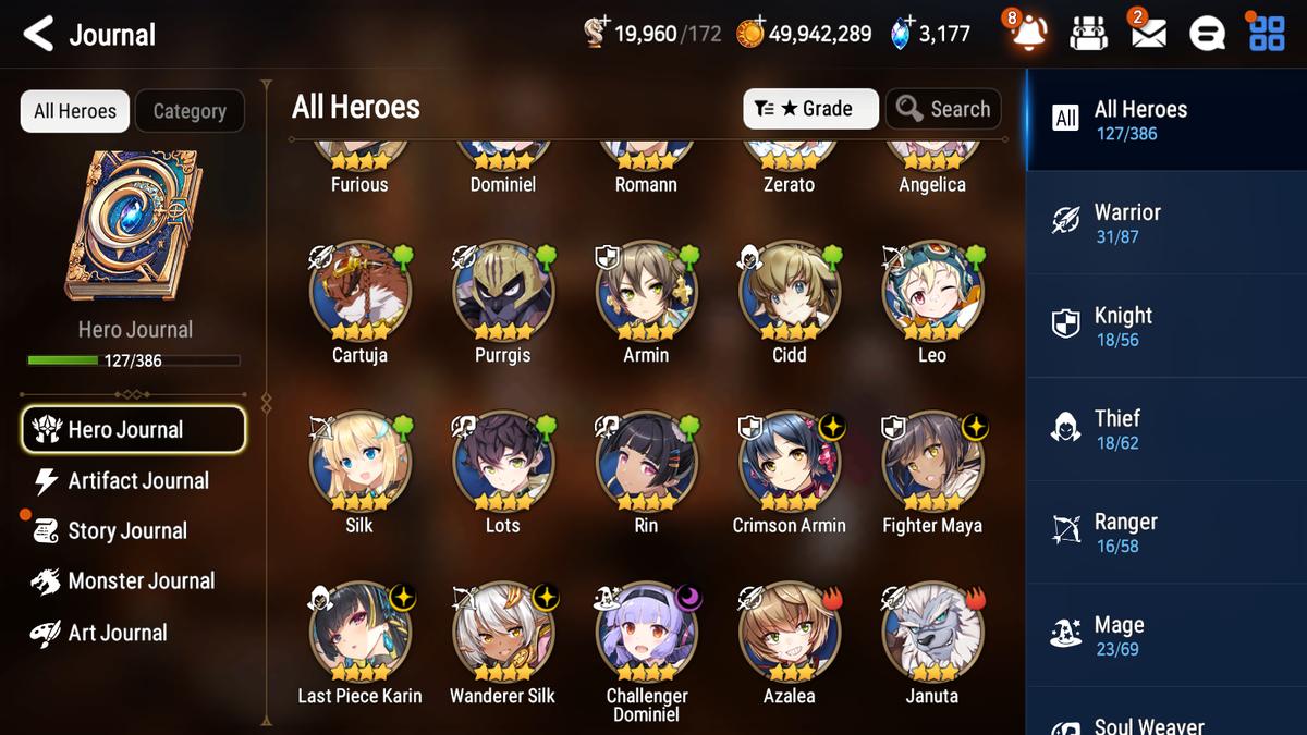 [GLOBAL][INSTANT] Epic 7 Seven 5ML 2LIM Lisette Harsetti New Moon Luna Straze Operator Sigret Fairytale Jack +54ML pulls +2x 20 Speed + Luna Skin + Name Starter Account-Mobile Games Starter