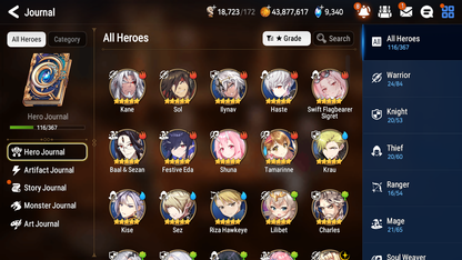 [GLOBAL][INSTANT] Epic 7 Seven 5ML 2LIM New Moon Luna Architect Laika Specter Tenebria Solitaria Festive Eda Swift Flagbearer Sigret +43ML pulls +20 Speed + Name Starter Account-Mobile Games Starter