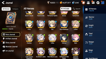[GLOBAL][INSTANT] Epic 7 Seven 5ML 3LIM New Moon Luna Architect Laika Specter Tenebria Solitaria Festive Eda Swift Flagbearer Sigret +43ML pulls +20 Speed + Name Starter Account-Mobile Games Starter