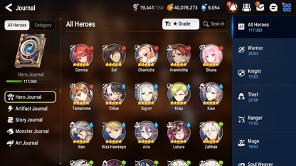 [GLOBAL][INSTANT] Epic 7 Seven 5ML Abyssal Yufine Archdemon Remnant Violet Dark Corvus Specimen Sez + ML pulls + 20 Speed Starter Account-Mobile Games Starter