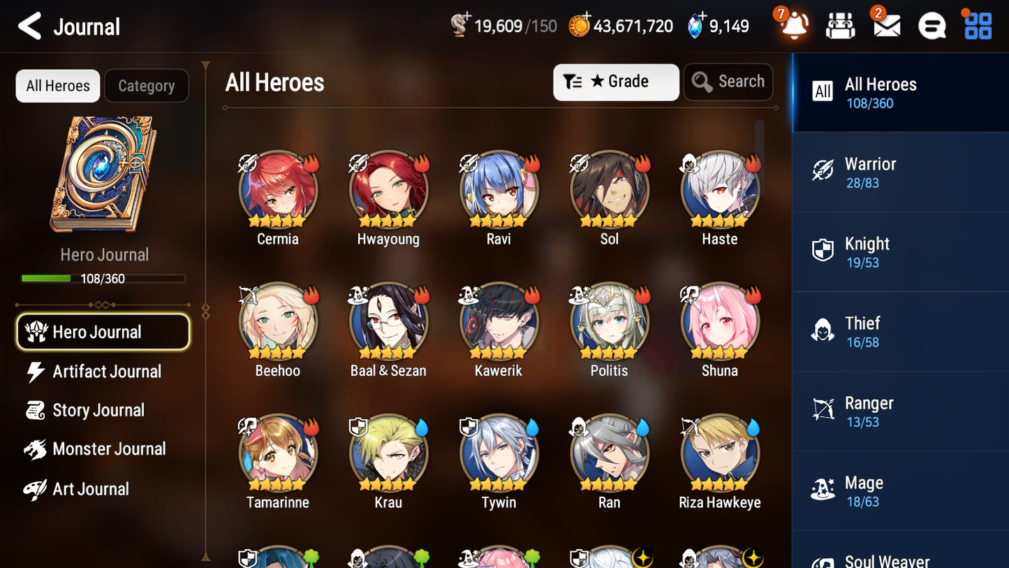 [GLOBAL][INSTANT] Epic 7 Seven 5ML Abyssal Yufine Belian Celine Maid Chloe Dragon King Sharun + 42ML pulls + 20 Speed Starter Account-Mobile Games Starter