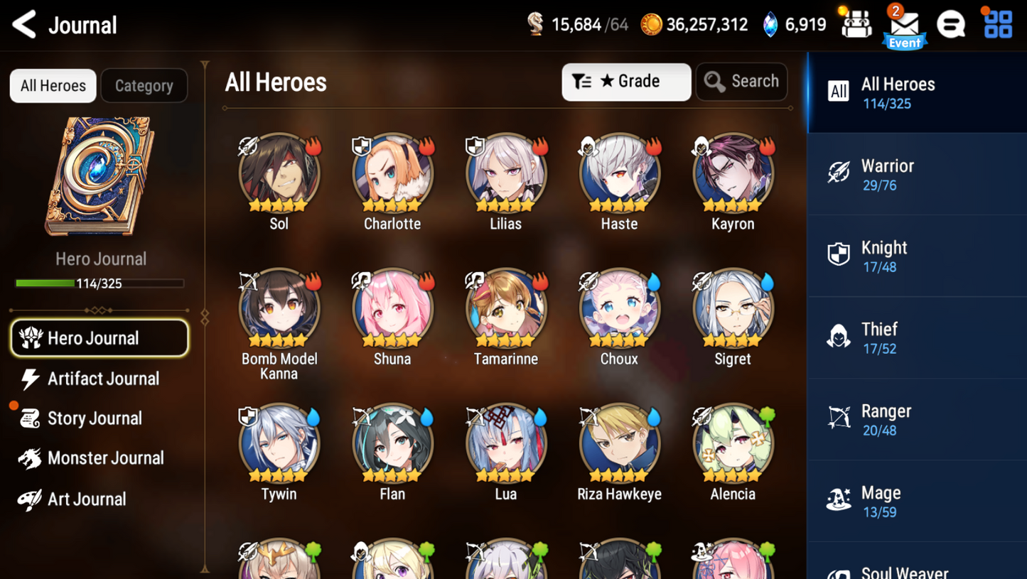 [GLOBAL][INSTANT] Epic 7 Seven 5ML Abyssal Yufine Maid Chloe Sage Baal Dark Corvus Elena + ML pulls + Name Starter Account-Mobile Games Starter