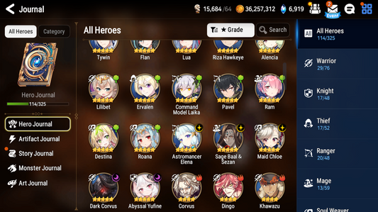 [GLOBAL][INSTANT] Epic 7 Seven 5ML Abyssal Yufine Maid Chloe Sage Baal Dark Corvus Elena + ML pulls + Name Starter Account-Mobile Games Starter