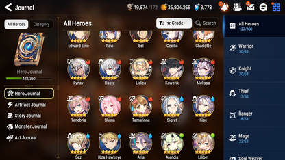 [GLOBAL][INSTANT] Epic 7 Seven 5ML Abyssal Yufine Zio Apocalypse Ravi Judge Kise Baal Edward Elric+ ML pulls + 20 Speed Starter Account-Mobile Games Starter