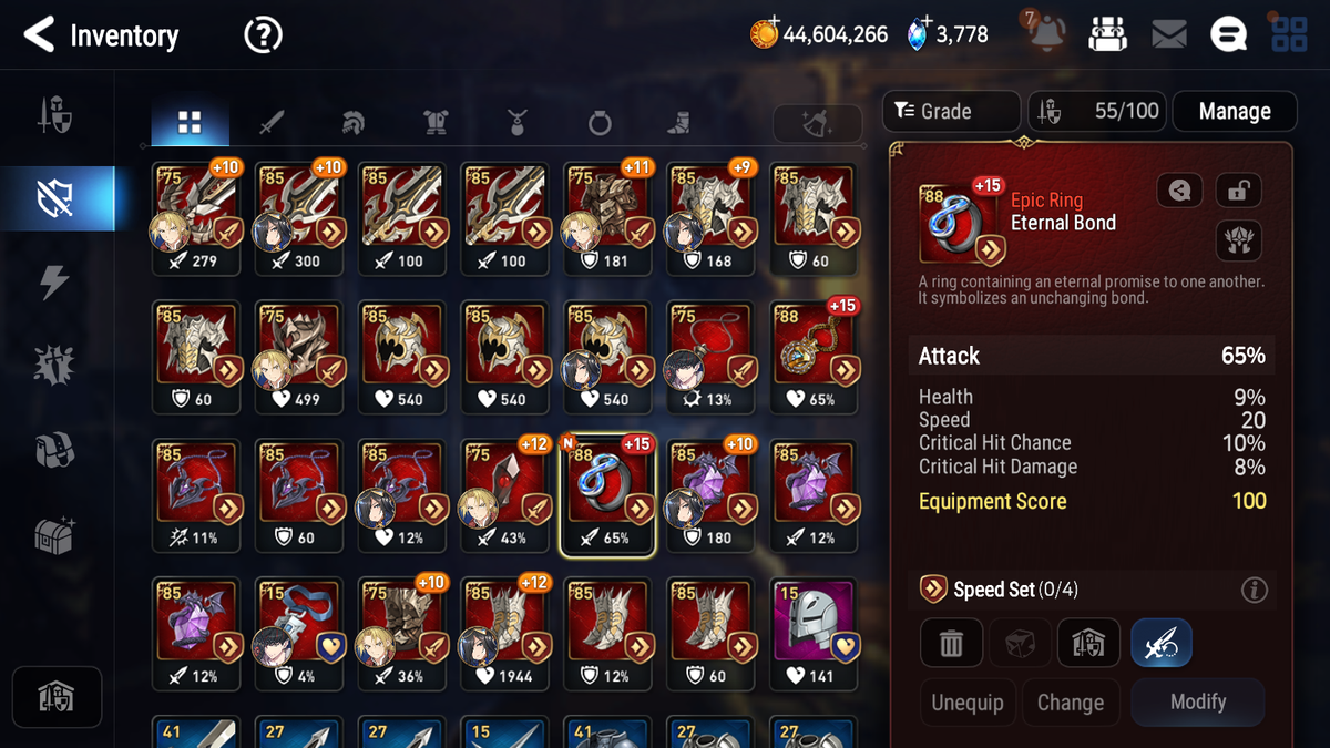 [GLOBAL][INSTANT] Epic 7 Seven 5ML Abyssal Yufine Zio Apocalypse Ravi Judge Kise Baal Edward Elric+ 51ML pulls + 2x 20 Speed+ Luna Skin Starter Account-Mobile Games Starter