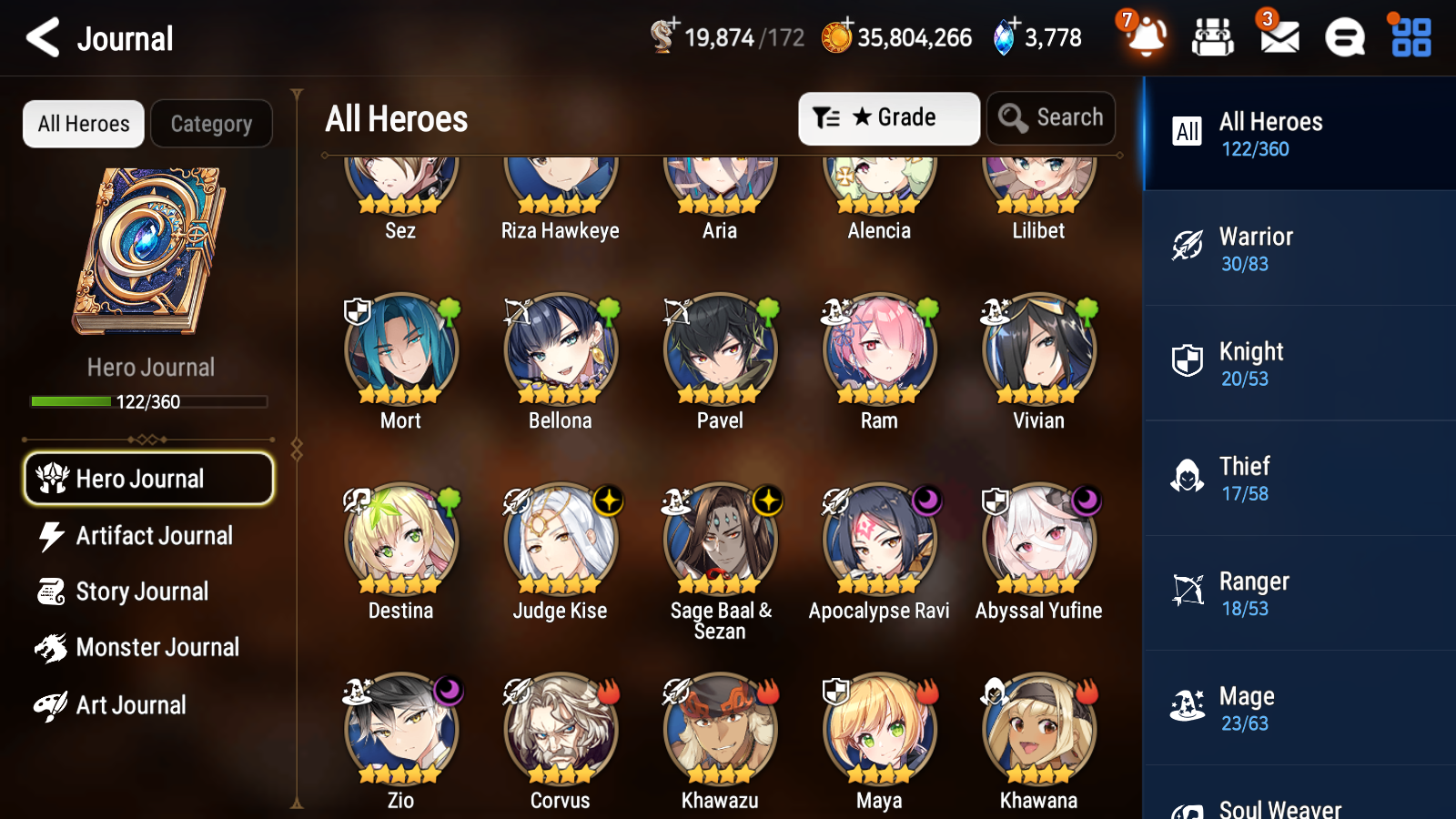 [GLOBAL][INSTANT] Epic 7 Seven 5ML Abyssal Yufine Zio Apocalypse Ravi Judge Kise Baal Edward Elric+ ML pulls + 20 Speed Starter Account-Mobile Games Starter