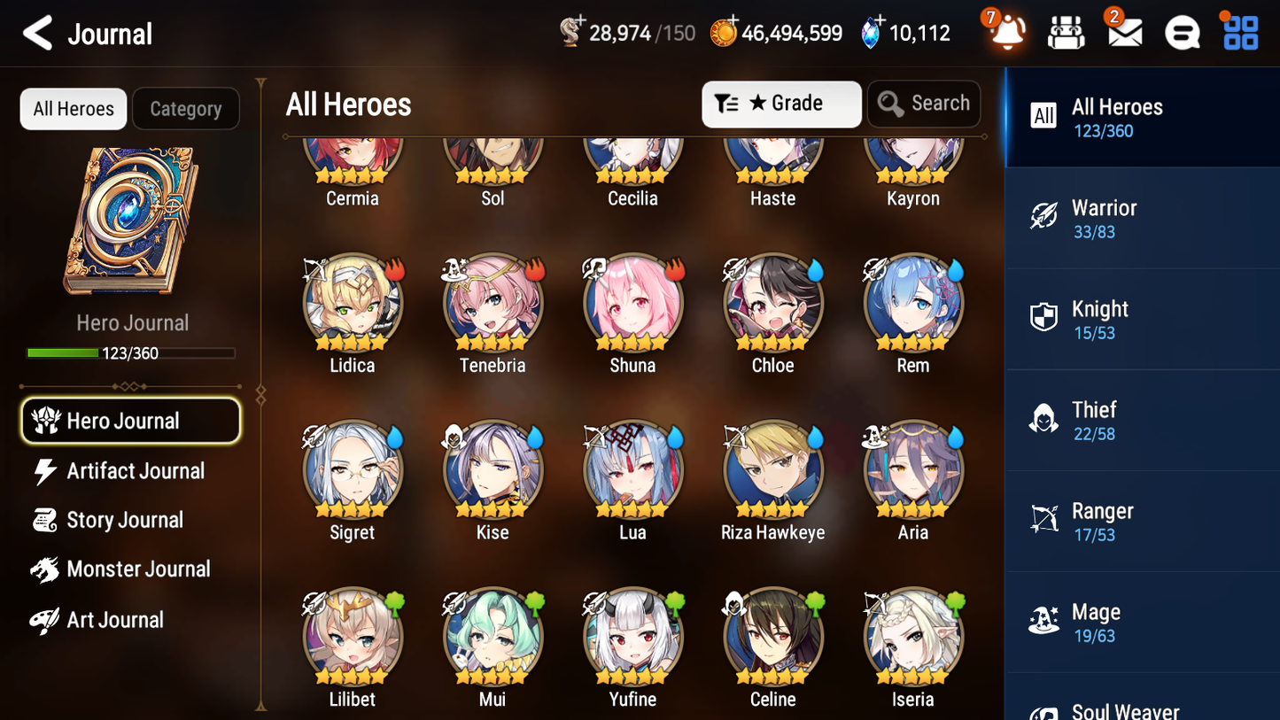[GLOBAL][INSTANT] Epic 7 Seven 5ML Bystander Hwayoung Sea Phantom Politis Architect Laika Rem+ 47ML pulls + 20 Speed Starter Account-Mobile Games Starter