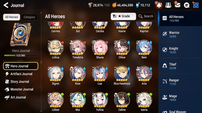 [GLOBAL][INSTANT] Epic 7 Seven 5ML Bystander Hwayoung Sea Phantom Politis Architect Laika Rem+ 47ML pulls + 20 Speed Starter Account-Mobile Games Starter