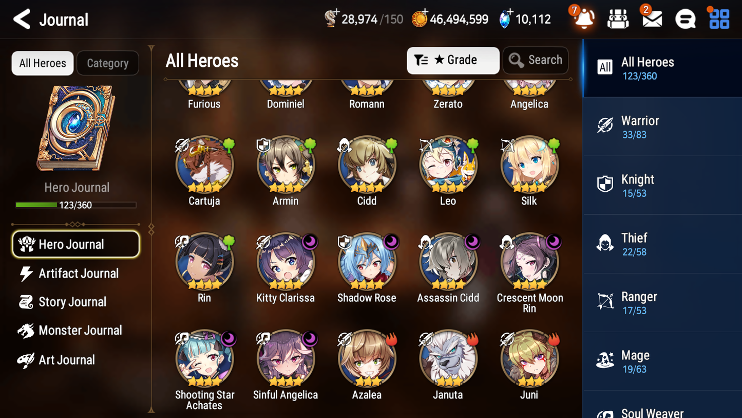 [GLOBAL][INSTANT] Epic 7 Seven 5ML Bystander Hwayoung Sea Phantom Politis Architect Laika Rem+ 47ML pulls + 20 Speed Starter Account-Mobile Games Starter