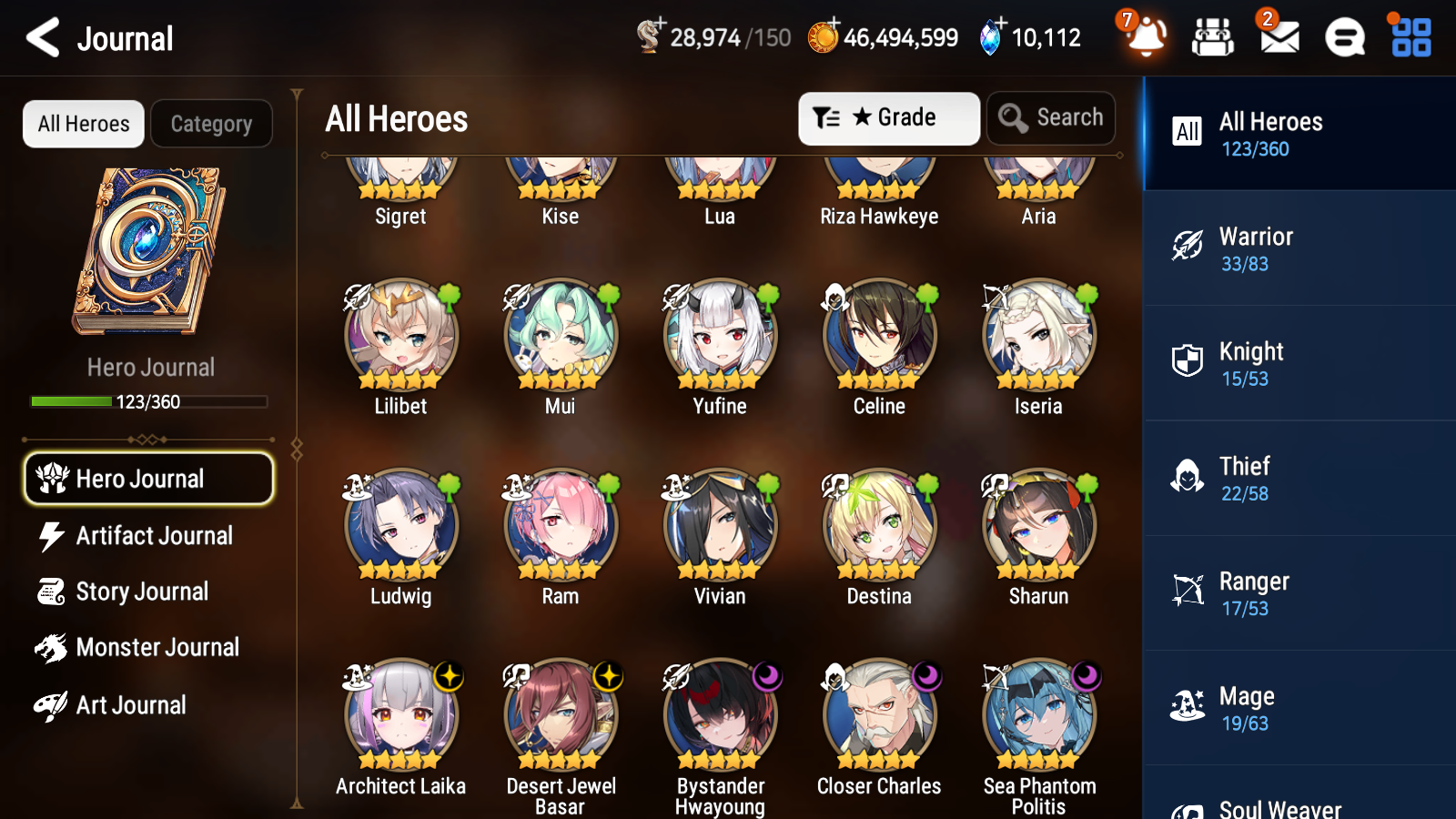 [GLOBAL][INSTANT] Epic 7 Seven 5ML Bystander Hwayoung Sea Phantom Politis Architect Laika Rem+ 47ML pulls + 20 Speed Starter Account-Mobile Games Starter