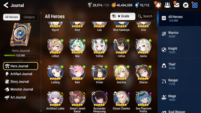 [GLOBAL][INSTANT] Epic 7 Seven 5ML Bystander Hwayoung Sea Phantom Politis Architect Laika Rem+ 47ML pulls + 20 Speed Starter Account-Mobile Games Starter
