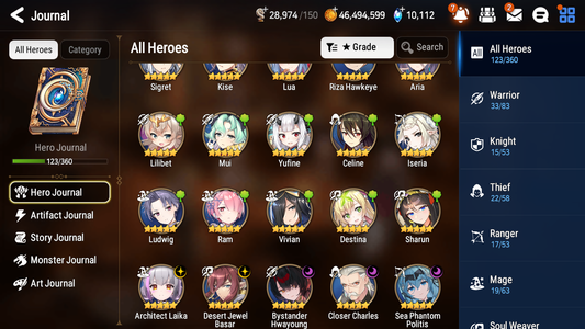 [GLOBAL][INSTANT] Epic 7 Seven 5ML Bystander Hwayoung Sea Phantom Politis Architect Laika Rem+ 47ML pulls + 20 Speed Starter Account-Mobile Games Starter