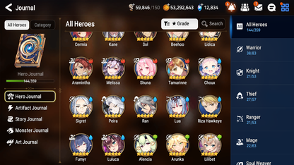 [GLOBAL][INSTANT] Epic 7 Seven 5ML Dragon Bride Senya Navy Captain Landy Requiem Roana + 81ML pulls 13k skystones 3000 mystics+20 Speed + Name Starter Account-Mobile Games Starter