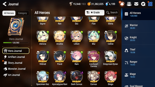 [GLOBAL][INSTANT] Epic 7 Seven 5ML Empyrean Ilynav Lionheart Cermia Specimen Sez Apocalypse Ravi Dark Corvus Edward Angel Angelica + ML Pulls + 20 Speed + Name Starter Account-Mobile Games Starter