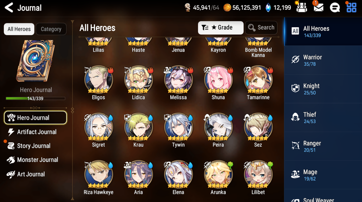 [GLOBAL][INSTANT] Epic 7 Seven 5ML Empyrean Ilynav Straze Luluca Ruele Sigret + 60ML pulls 12k skystones 2700 mystics+ Name Starter Account-Mobile Games Starter