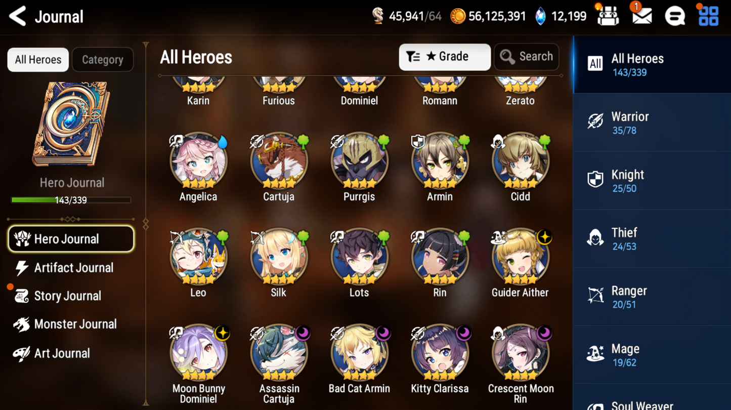 [GLOBAL][INSTANT] Epic 7 Seven 5ML Empyrean Ilynav Straze Luluca Ruele Sigret + 60ML pulls 12k skystones 2700 mystics+ Name Starter Account-Mobile Games Starter