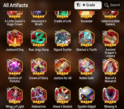 [GLOBAL][INSTANT] Epic 7 Seven 5ML Empyrean Ilynav Straze Luluca Ruele Sigret + 60ML pulls 12k skystones 2700 mystics+ Name Starter Account-Mobile Games Starter