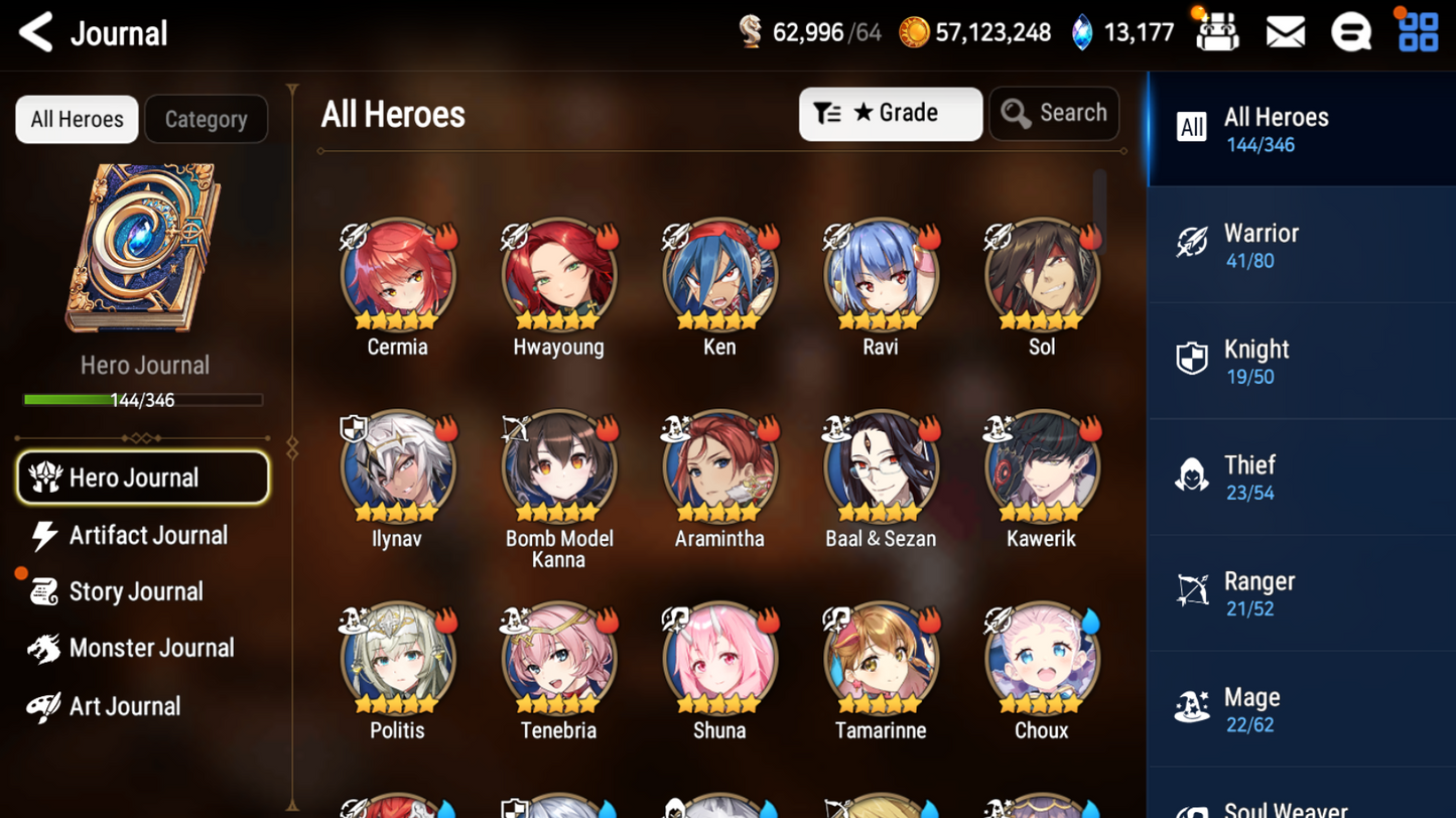 [GLOBAL] [INSTANT] Epic 7 Seven 5ML Hellion Lua + 67ML pulls 13k skystones 2900 mystics+ Name Starter Account-Mobile Games Starter