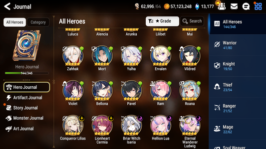 [GLOBAL] [INSTANT] Epic 7 Seven 5ML Hellion Lua + 67ML pulls 13k skystones 2900 mystics+ Name Starter Account-Mobile Games Starter