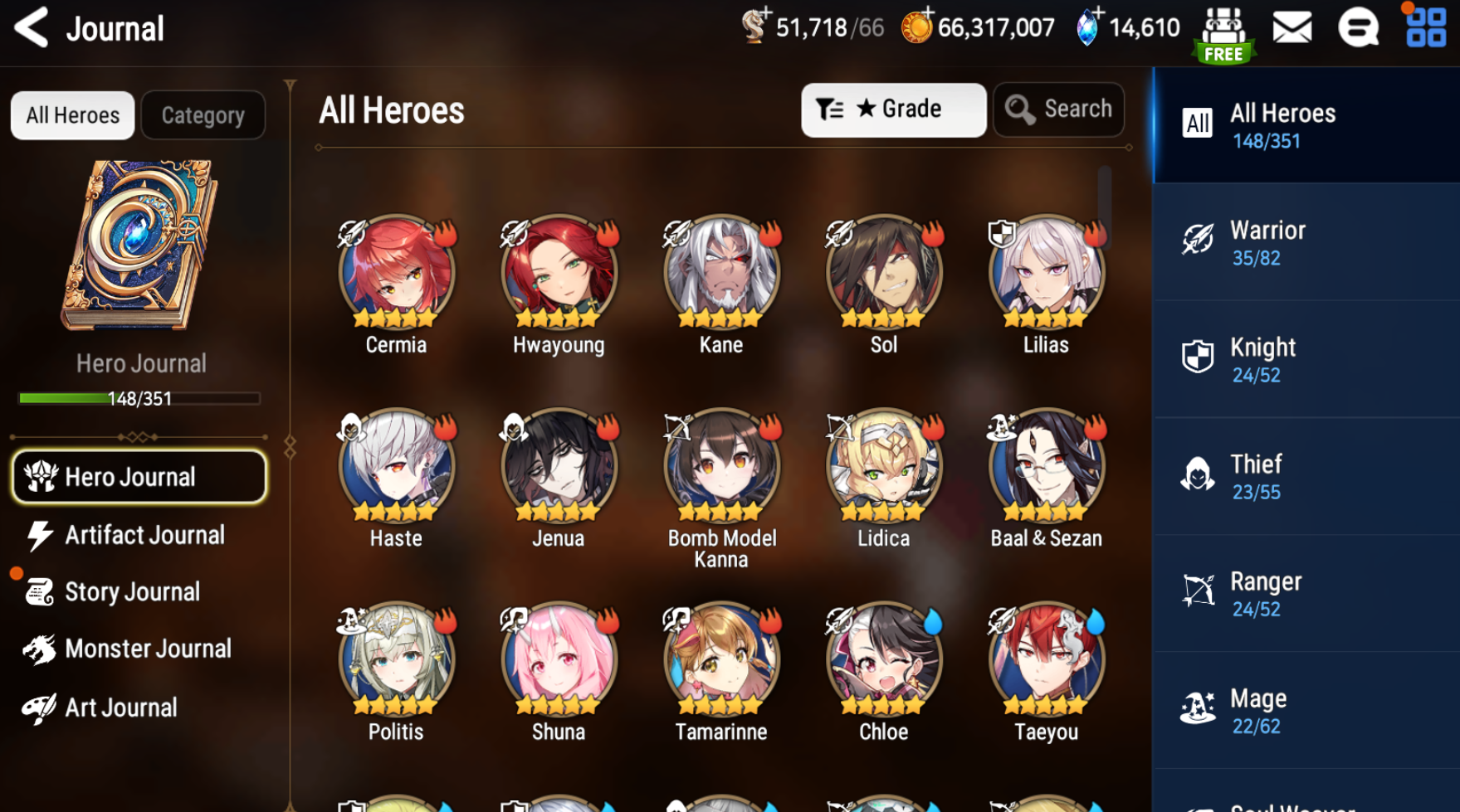[GLOBAL][INSTANT] Epic 7 Seven 5ML Hellion Lua Belian Lionheart Cermia + 74ML pulls 14k skystones 3100 mystics+ Name Starter Account)-Mobile Games Starter