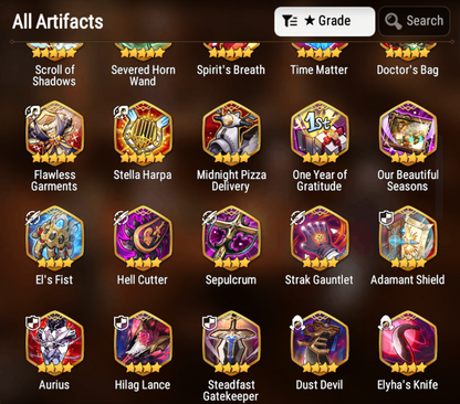 [GLOBAL][INSTANT] Epic 7 Seven 5ML Lady of the Scales New Moon Luna Sylvan Sage Vivian Lilibet Jack +11k Gems +52 ML pulls + 20 Speed Starter Account-Mobile Games Starter