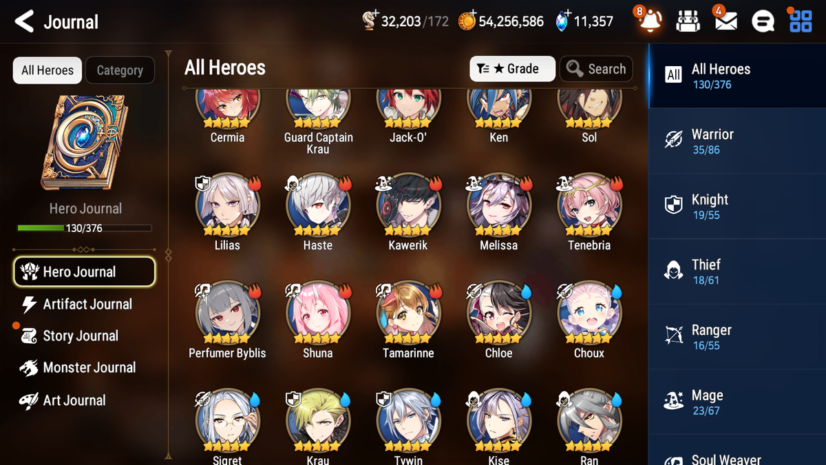 [GLOBAL][INSTANT] Epic 7 Seven 5ML Lady of the Scales New Moon Luna Sylvan Sage Vivian Lilibet Jack Perfumer Byblis +11k Gems +52 ML pulls + 20 Speed Starter Account-Mobile Games Starter
