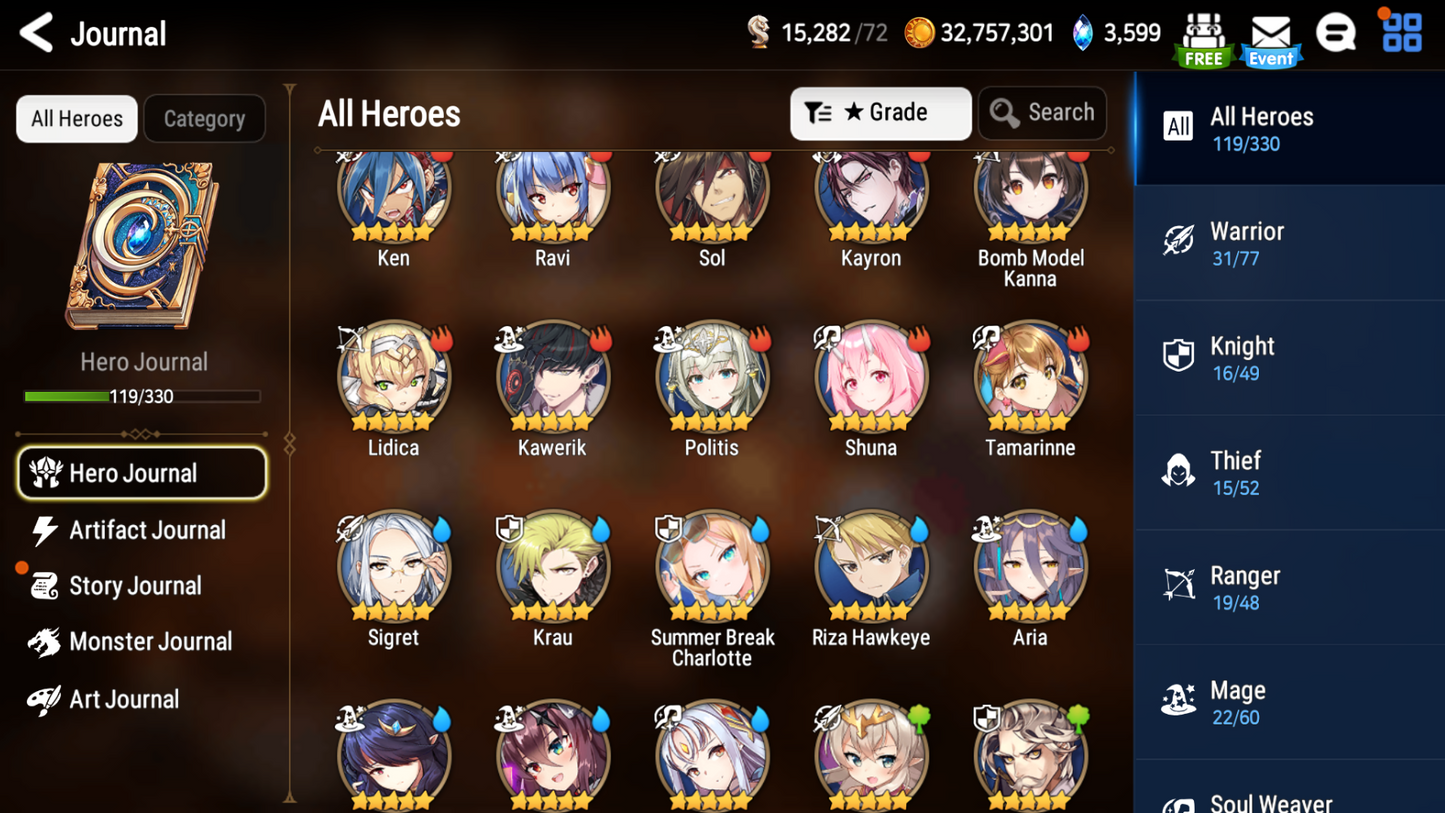 [GLOBAL][INSTANT] Epic 7 Seven 5ML Lone Crescent Bellona Haste Vivian Corvus Solitaria + ML pulls + Name Starter Account-Mobile Games Starter