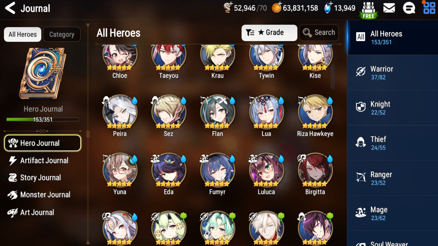 [GLOBAL][INSTANT] Epic 7 Seven 5ML Lone Wolf Peira + 74ML pulls 14k skystones 3100 Mystics + Name Starter Account-Mobile Games Starter