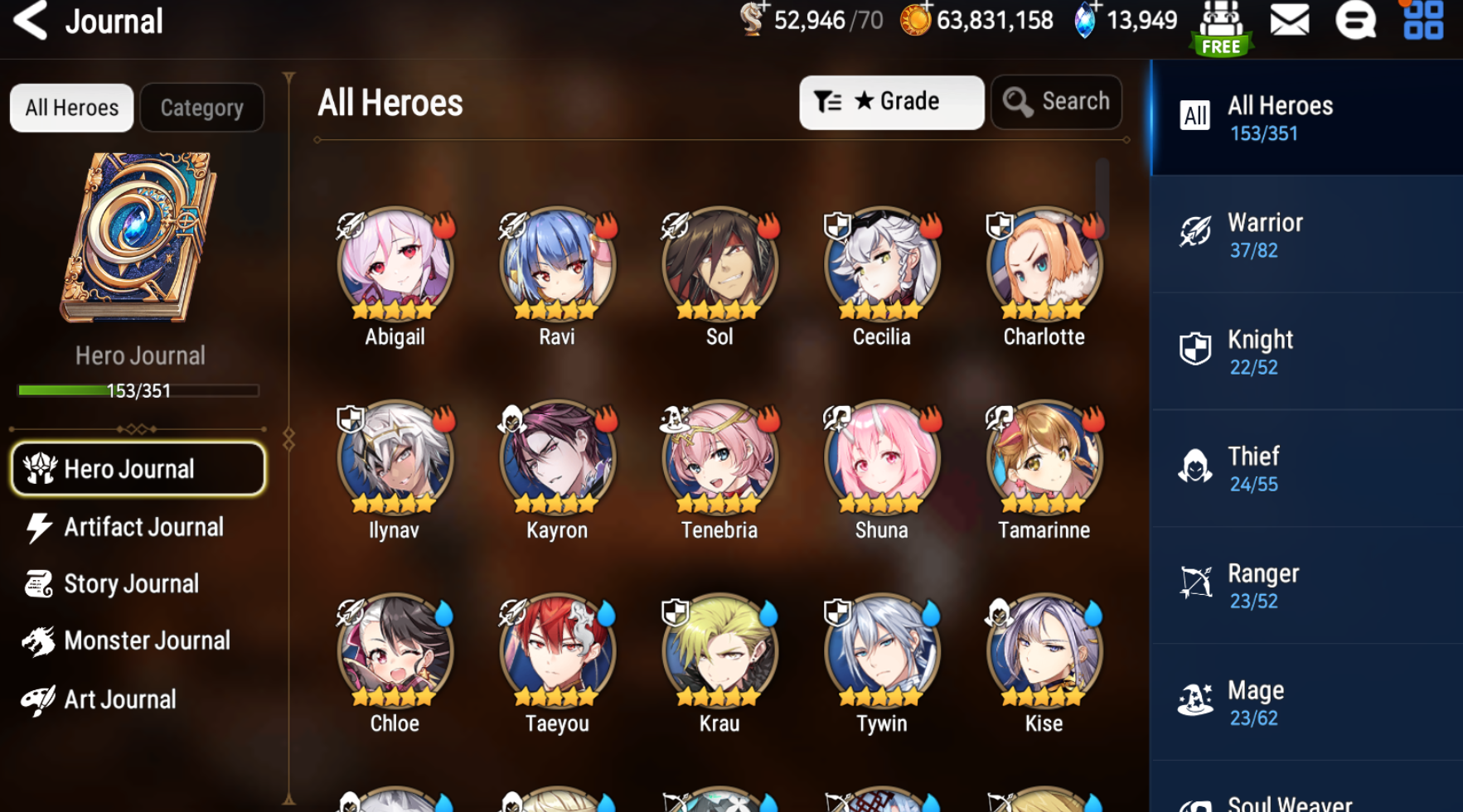 [GLOBAL][INSTANT] Epic 7 Seven 5ML Lone Wolf Peira + 74ML pulls 14k skystones 3100 Mystics + Name Starter Account-Mobile Games Starter