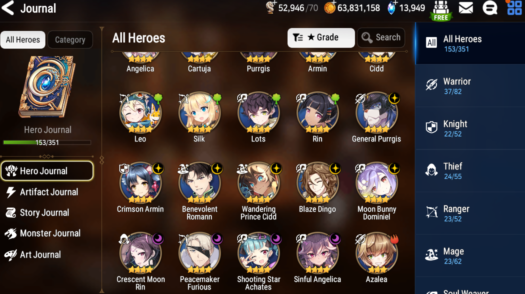[GLOBAL][INSTANT] Epic 7 Seven 5ML Lone Wolf Peira + 74ML pulls 14k skystones 3100 Mystics + Name Starter Account-Mobile Games Starter